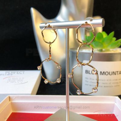 AAA Clone Celine Circles Diamonds Earrings